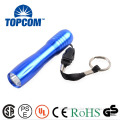 Single AA Battery Best LED Pocket Flashlight with Keychain